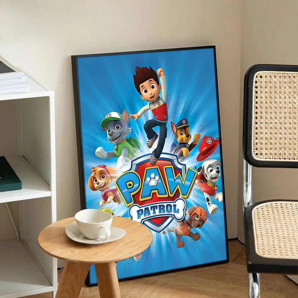 Affiche Pat Patrouille avec logo Ryder bleu