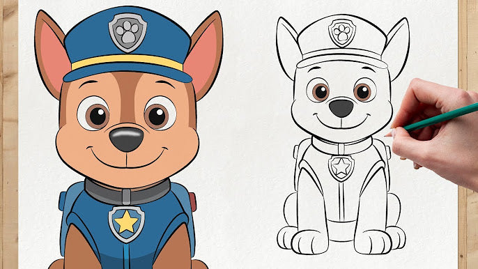 Comment dessiner les chiots de la Pat' Patrouille