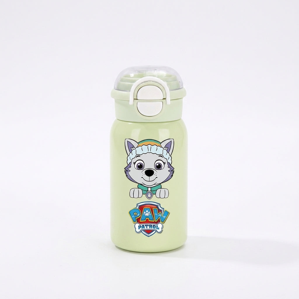 Gourde Pat Patrouille verte avec bouchon sport et motif chiot Pat' Patrouille