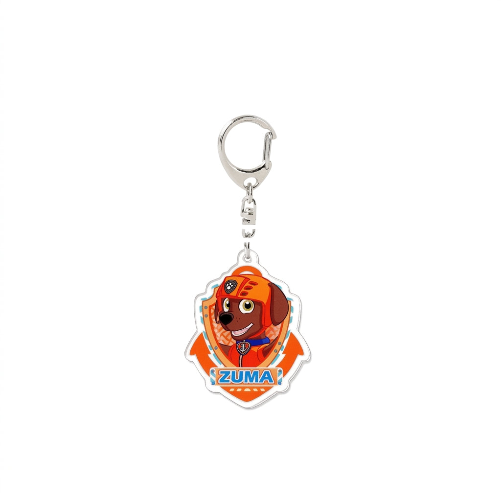Porte-clés écusson Zuma Pat Patrouille orange