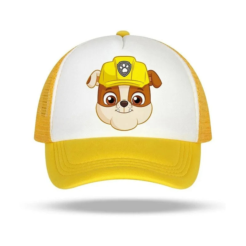 Casquette enfant Pat' Patrouille jaune motif Ruben, porté par un enfant