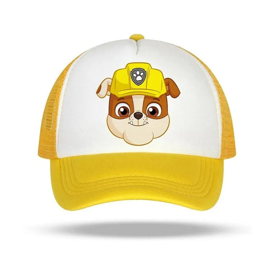 Casquette enfant Pat' Patrouille jaune motif Ruben, porté par un enfant