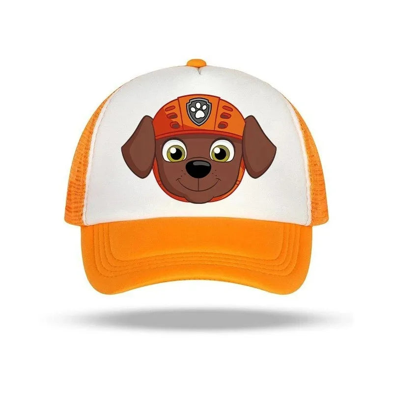 Casquette enfant Pat' Patrouille orange motif Zuma, porté par un enfant