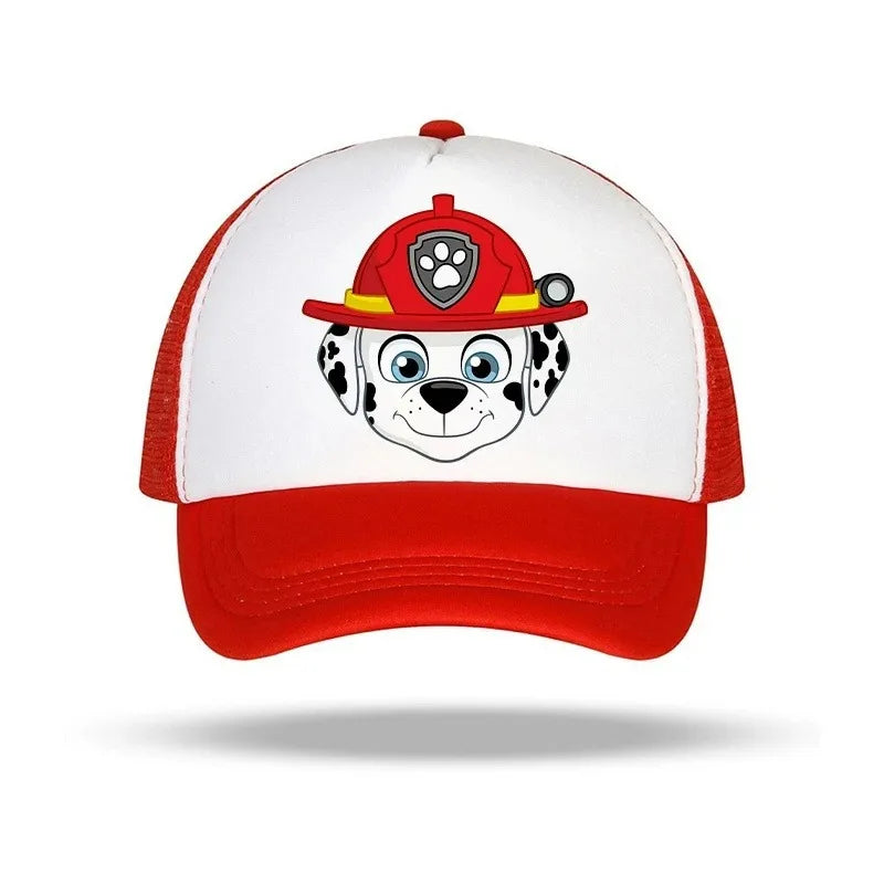 Casquette enfant Pat' Patrouille blanc motif Marcus, porté par un enfant