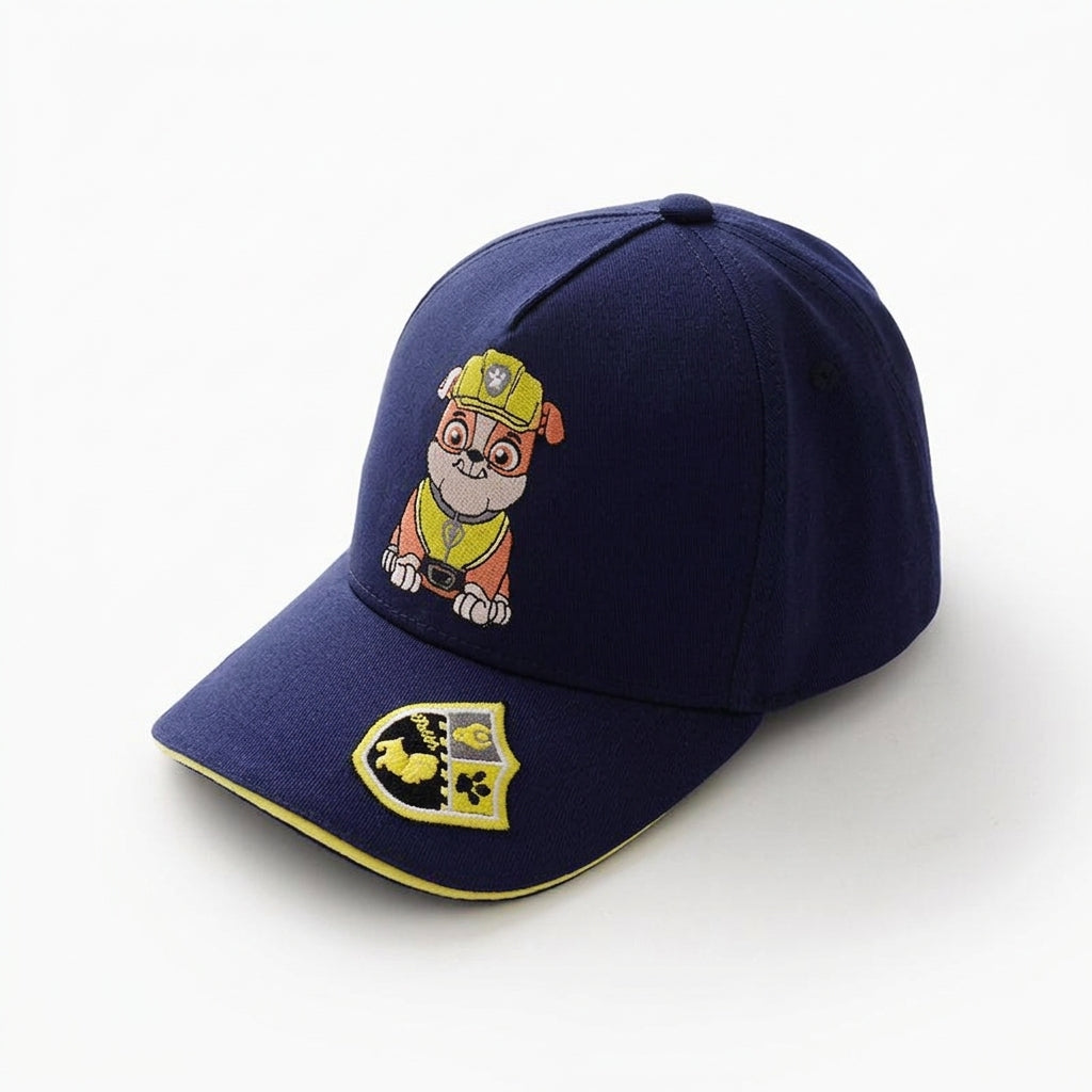 Casquette Pat' Patrouille bleu marine, Ruben brodé sur le devant, écusson sur la visière