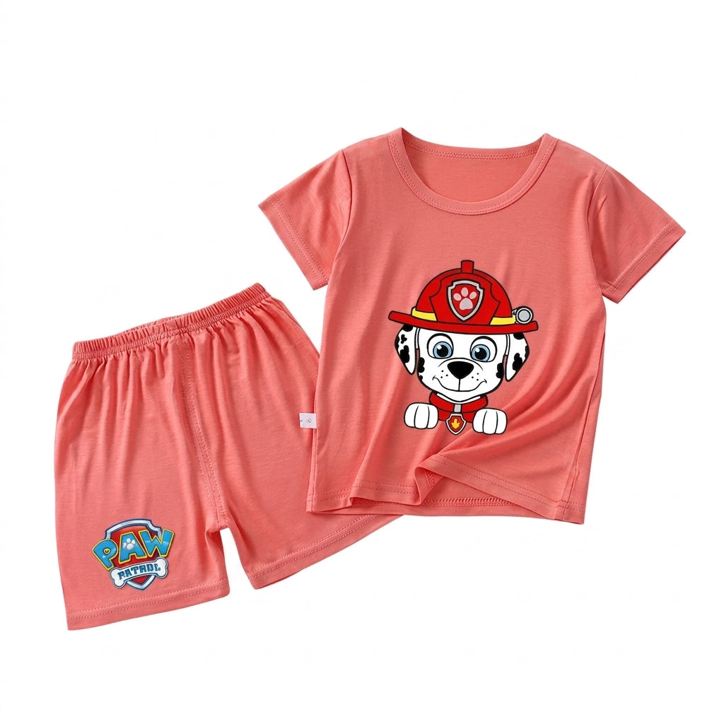 Pyjama enfant Pat' Patrouille motif Marcus, porté par un enfant