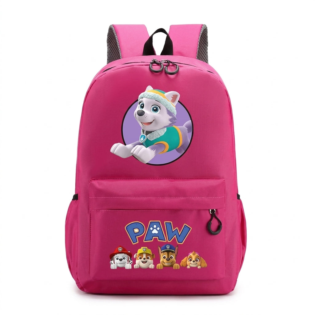 Sac à dos rose Pat Patrouille avec motif Everest et personnages, bretelles et poche zippée